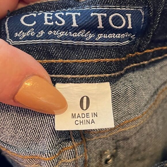 C'Est Toi Superdark Skinny Jeans nwt - Picture 7 of 9